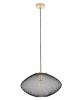 GOLPE Black 400mm Oval Stainless Steel Pendant Light